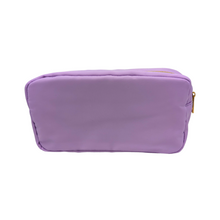 Load image into Gallery viewer, Varsity Cosmetic Bag - Lavender
