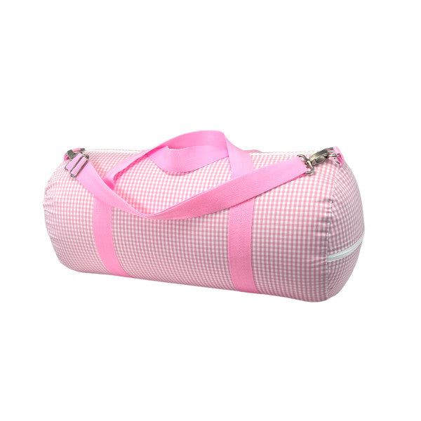 Weekender Duffle Bag - Pink Gingham