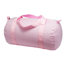 Load image into Gallery viewer, Medium Duffle Bag - Pink Gingham
