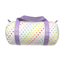 Load image into Gallery viewer, Medium Duffle Bag - Tiny Hearts
