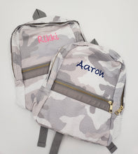 Load image into Gallery viewer, Grey Camo Knapsack Small

