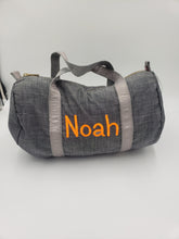 Load image into Gallery viewer, Small Duffle Bag - Grey Chambray

