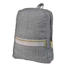 Load image into Gallery viewer, Grey Chambray Knapsack Small
