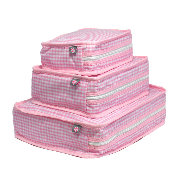 Packing Cubes - Pink Gingham