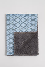 Load image into Gallery viewer, Minky Blue Lattice - TODDLER SIZE
