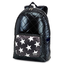 Load image into Gallery viewer, Black and White Stars Knapsack - Large
