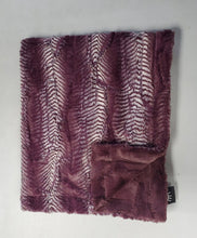 Load image into Gallery viewer, Minky Blanket Elegant Merlot
