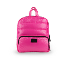 Load image into Gallery viewer, Puffer Mini Knapsack Hot Pink

