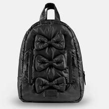 Load image into Gallery viewer, Puffer Mini Bows Knapsack - Black
