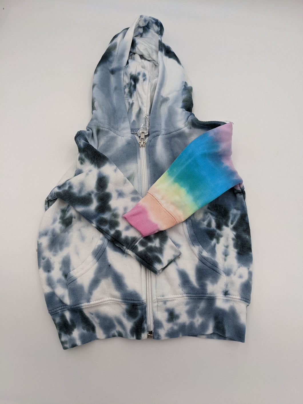 Sweatshirt - Rainbow Sleeve -  6m